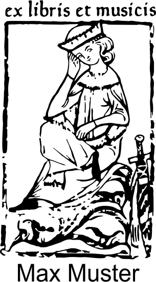 Holzstempel Exlibris Motiv 04 